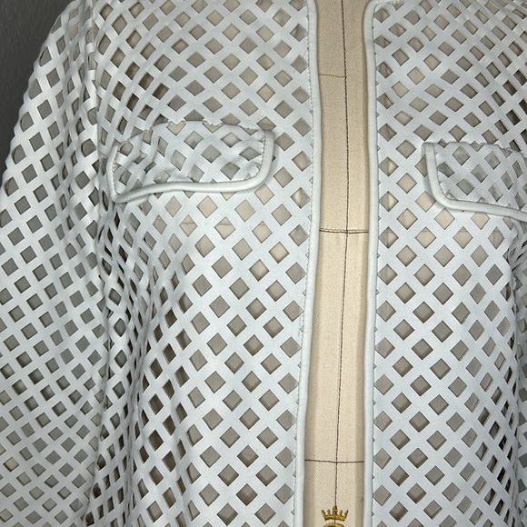 Tory Burch laser cut leather jacket - Picture 3 of 12